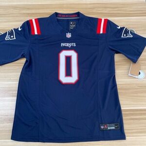 😃Christian Gonzalez Navy Vapor Stitched Jersey🤩